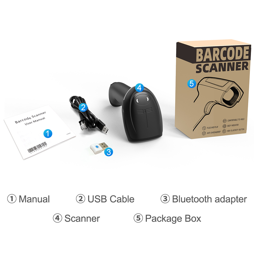 X-660B 1D Laser Wireless Bluetooth Handhold Barcode Scanner_6