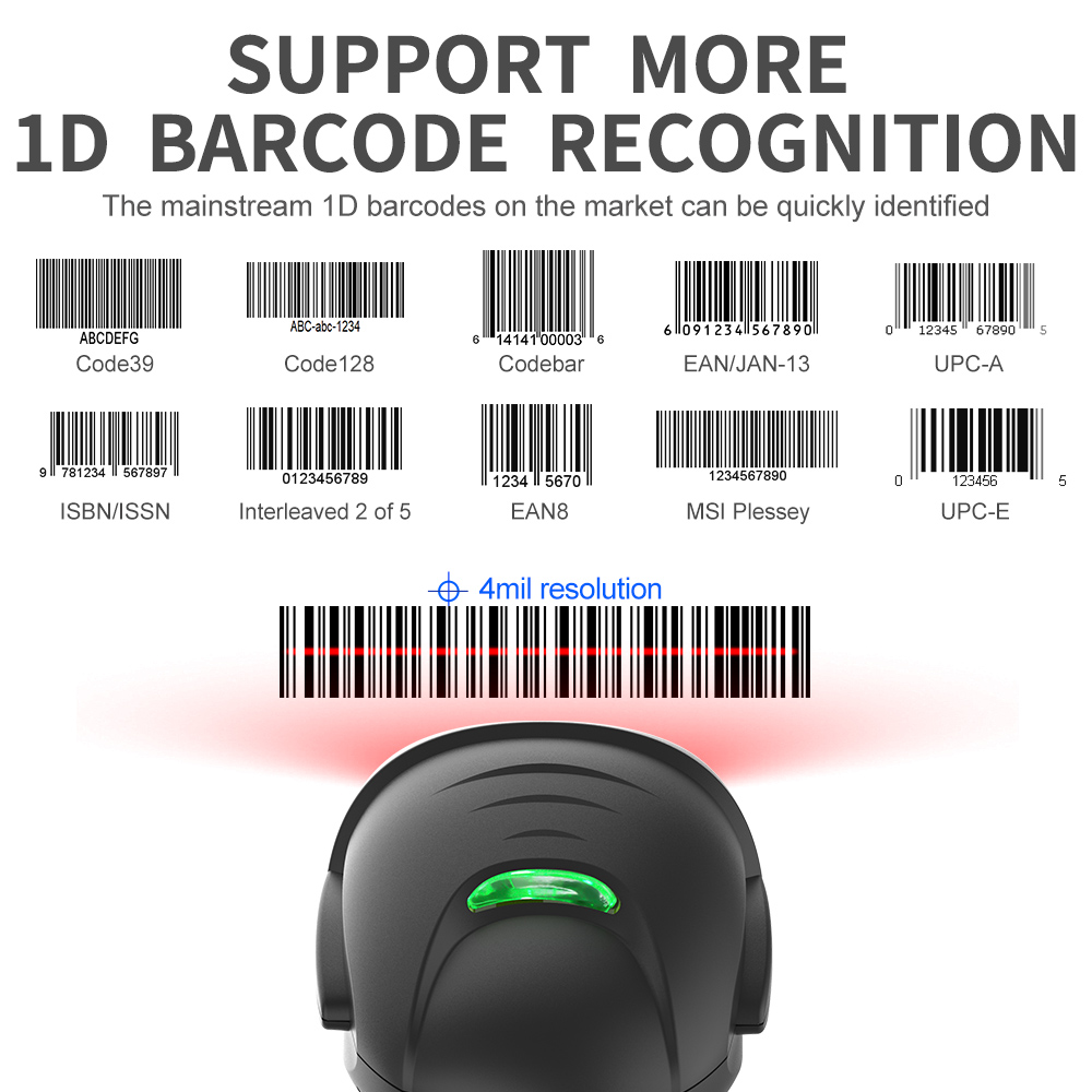 X-9100 1D Laser Wired handhold Barcode Scanner -3