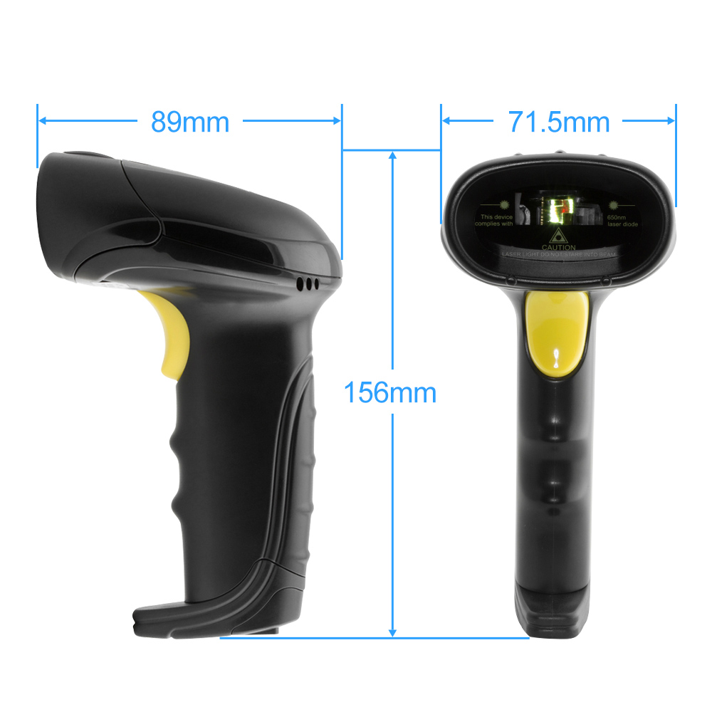 X-520AT-1D Automatic Laser Wired Handhold Barcode Scanner With Stand_4