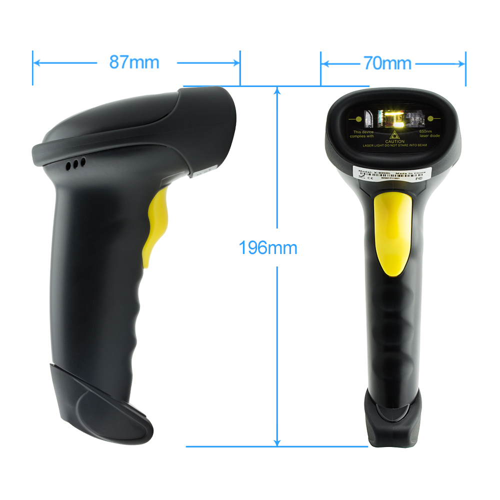 X-9200 1D Laser Wired Handhold Barcode Scanner_4