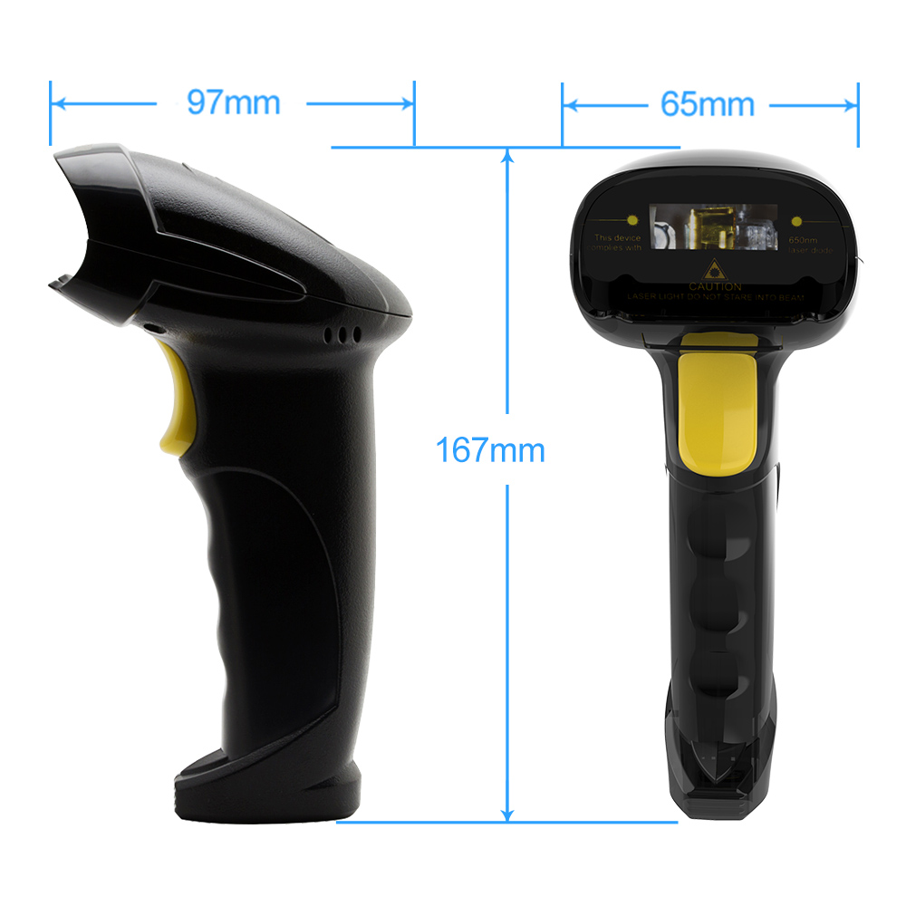 X-9100 1D Laser Wired handhold Barcode Scanner  -5